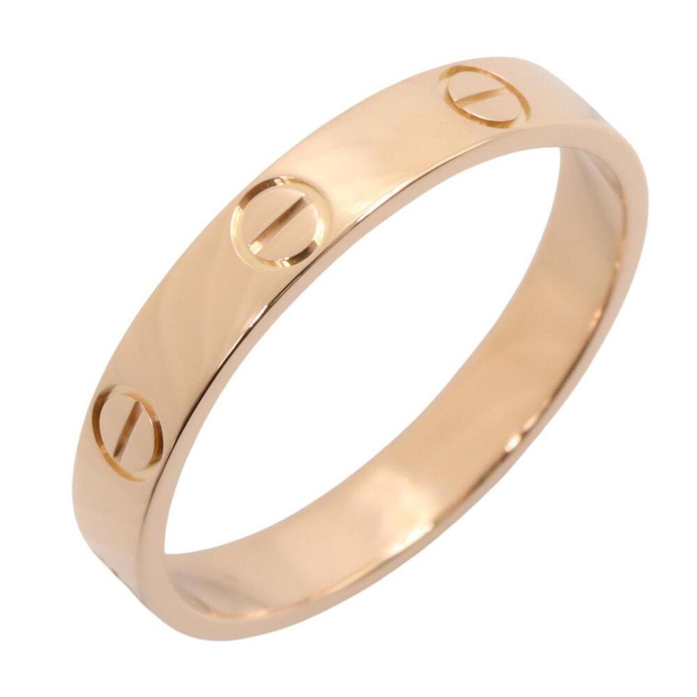 Cartier Mini Love Ring, 18K Pink Gold (PG), Men's/Women's, Tone, B4085200
